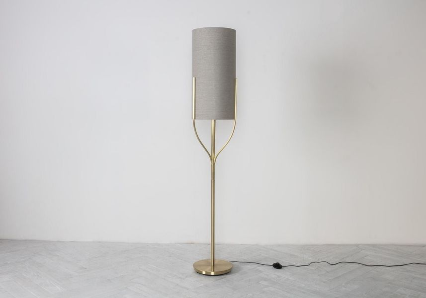 Mona Floor Lamp In Brushed Gold Vinterior Mona Floor Lamp In Brushed Gold Photo 1