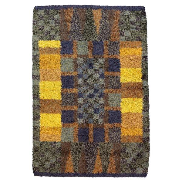 Rya Rug Abstract Design
