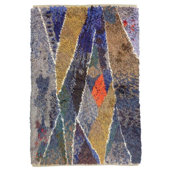 Rya Rug Abstract Design
