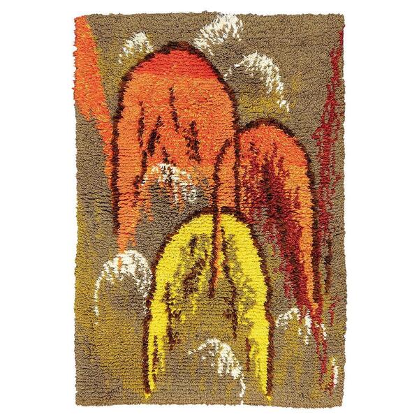 Rya Rug Abstract Design