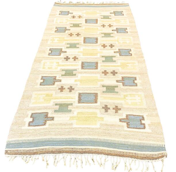 Scandinavian Carpet Rollakan Swedish Cross Motif Design photo furniture