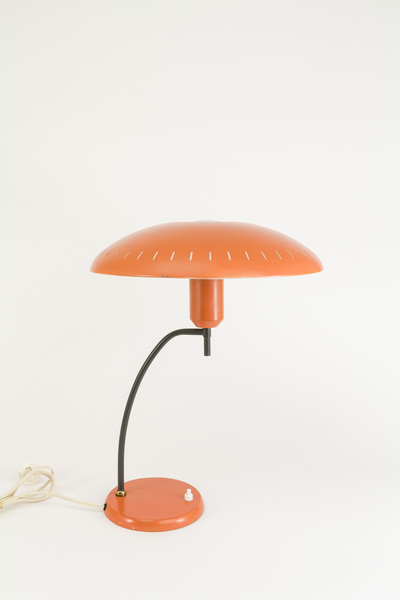 large orange table lamp
