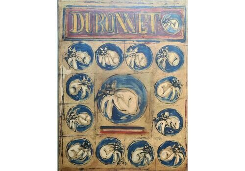 Armand Avrillate 20th Century Expressionist, Dubonnet With Cats1998