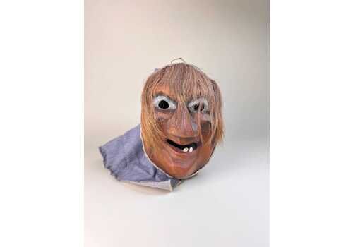 Vintage Swiss Wall Mask, Fasnacht Mask, Original Folk Art Decor, Traditional Wall Mask, Switzerland 1970s, Medieval Decor, Witches Mask