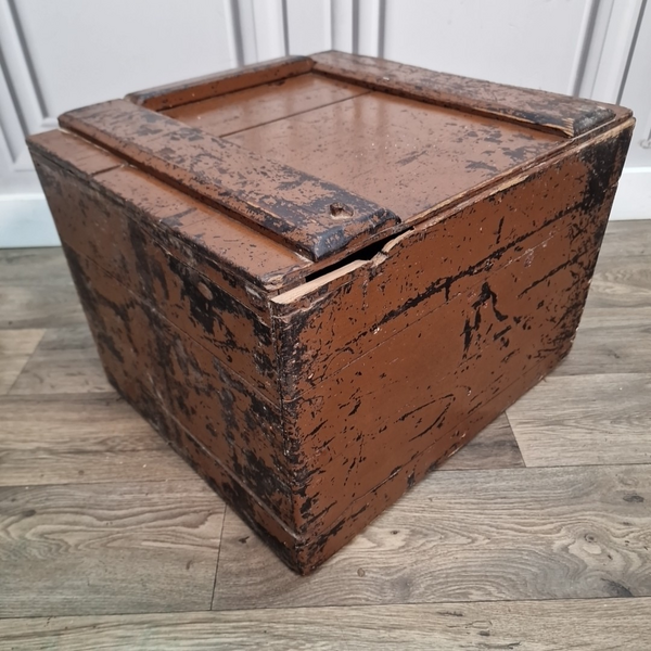 Retro Vintage Wooden Trunk Tool Crate Storage Box Chest Rustic Display Upcycle