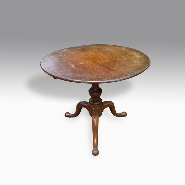 George III Mahogany Circular Tripod Table photo furniture