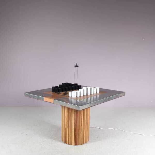 Unique “Pacifico” Chess Table By Franco Bozzi And Duccio Trassinelli – Studio A.R.D.I.T.I., Italy 1973