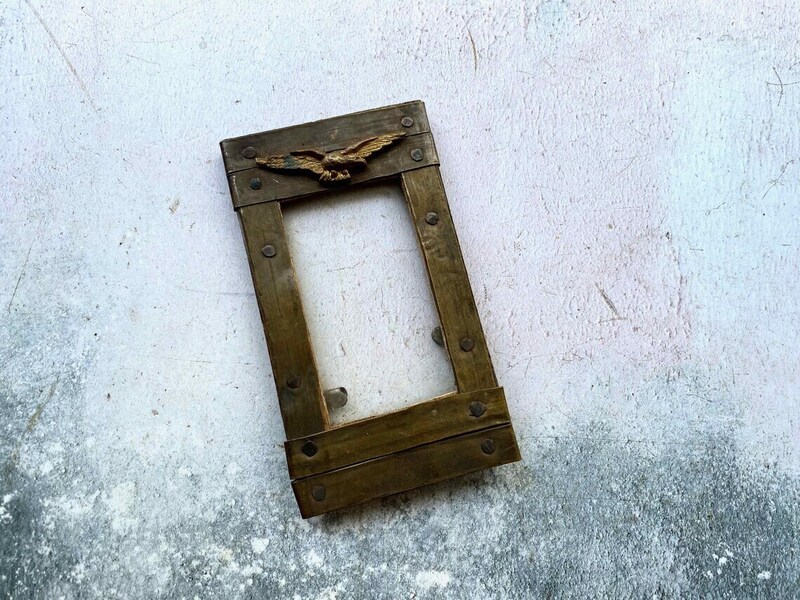 Ww2 Raf Pathfinder Brass Badge On Scratch Built Brass Frame