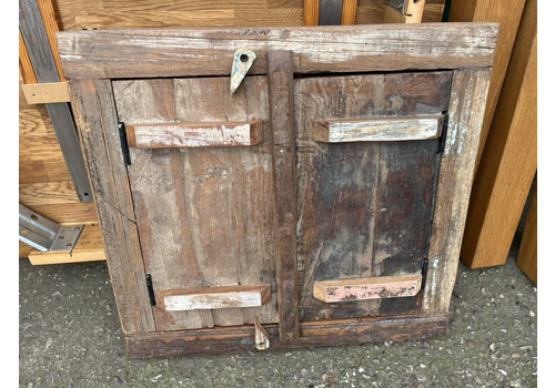 Rustic Vintage Style Window Shutter Mirror Hand Made From Reclaimed Wood