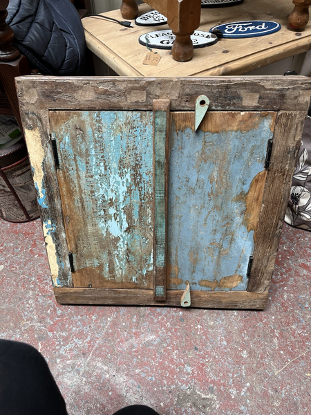 Rustic Vintage Style Window Shutter Mirror Hand Made From Reclaimed Wood