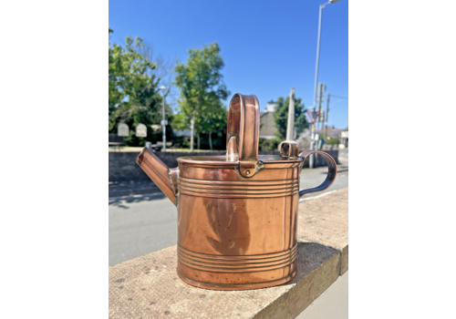 Antique Victorian John Marston Copper Watering Can House Plants Garden Flowers