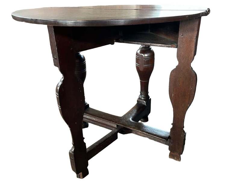 Furniture 18th Century Dutch Gateleg / Drop Leaf Table / Side Table / Center Table photo