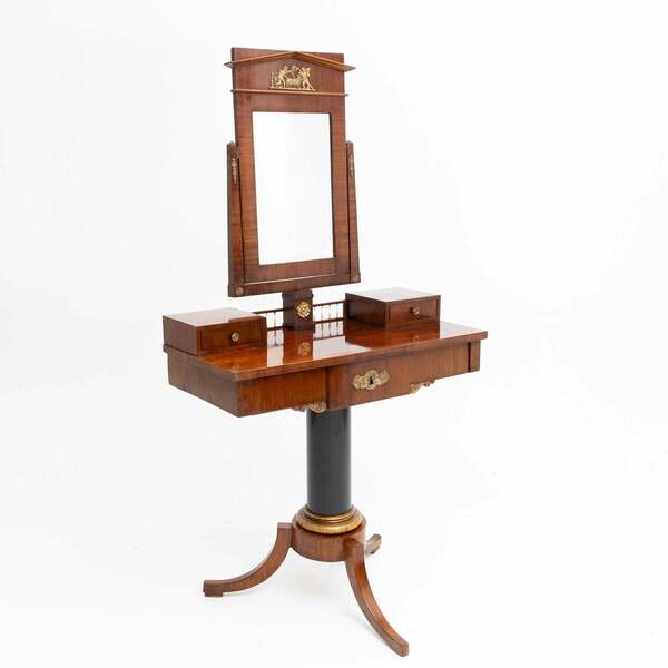Dressing Table In Mahogany, Probably Denmark Circa 1830