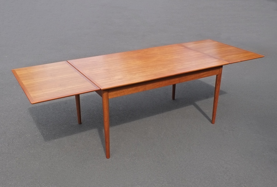 Hornslet Mobelfabrik Danish 1960's Teak Extending Dining Table