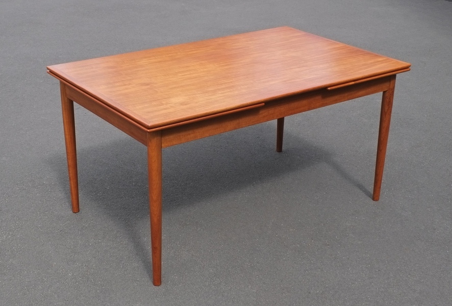 Hornslet Mobelfabrik Danish 1960's Teak Extending Dining Table photo furniture