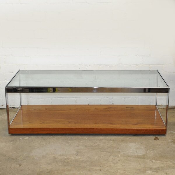 Teak And Chrome Rectangular Coffee Table By Merrow Associates, 1970s
