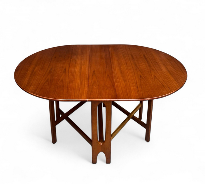 McIntosh Teak Dining Table Drop Leaf Mid Century Retro Space Saver C1960s