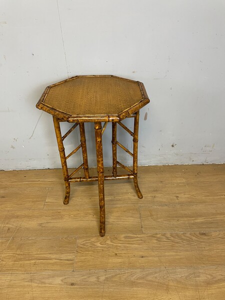 C19th Bamboo Occasional Table In Good Original Condition photo for sale