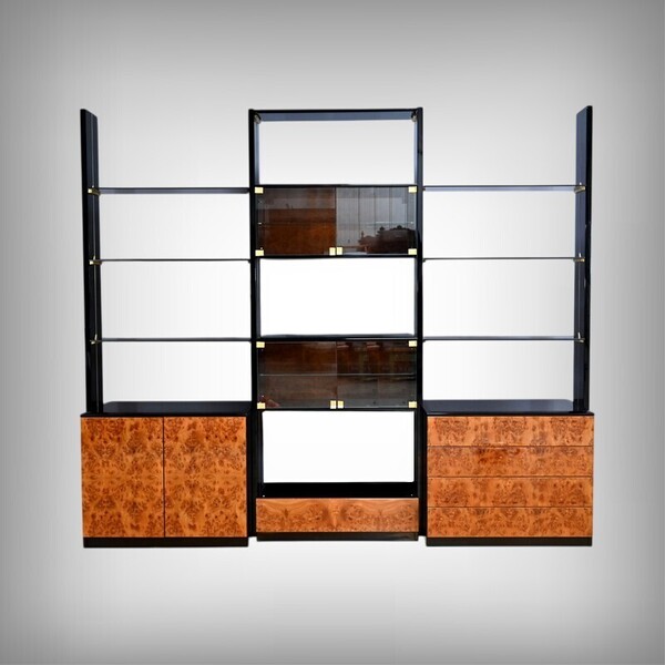 Paul Michel Library In Elm Burl And Lacquer – Part 2 Of The 20th Century