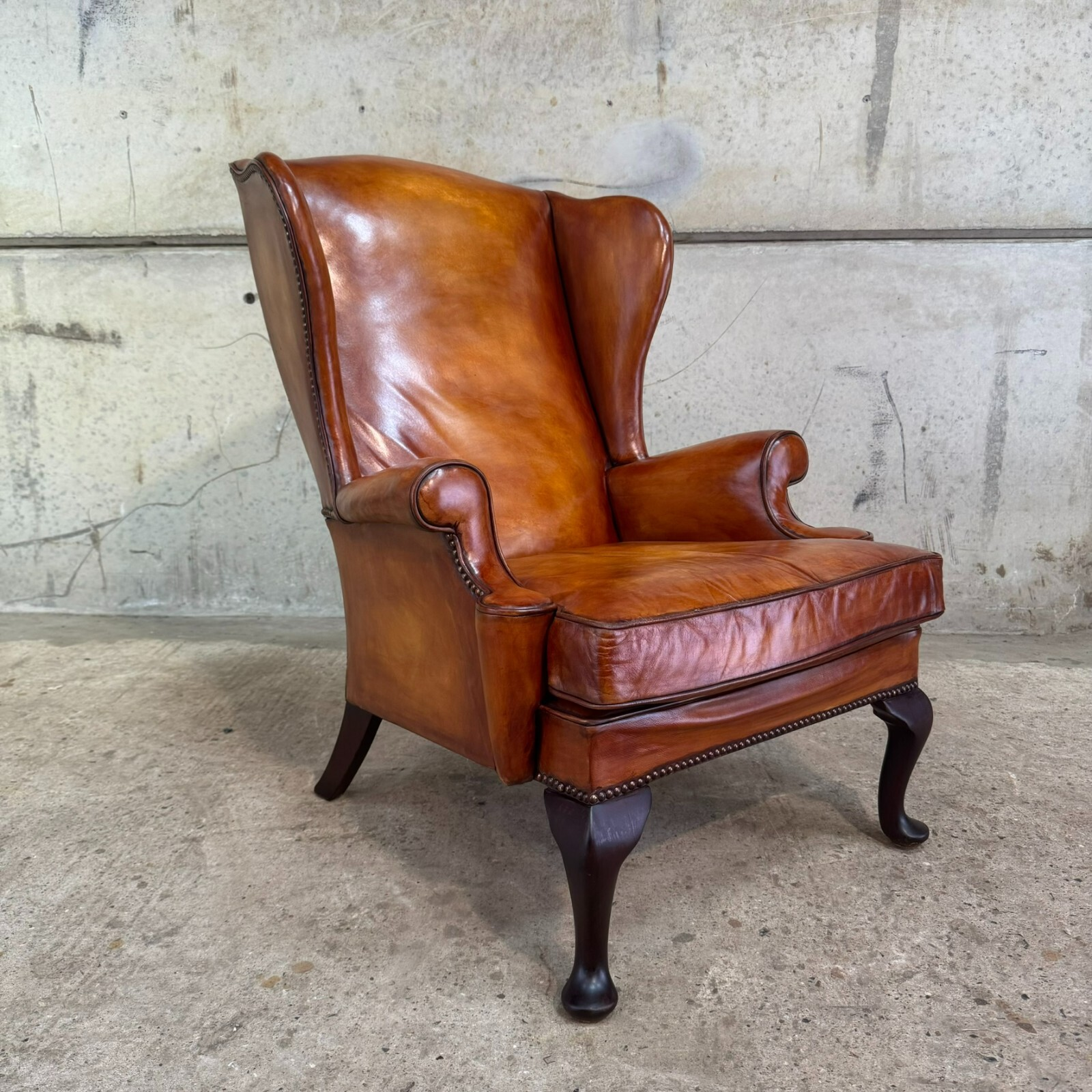 1940s Armchair English Vintage Parker Knoll Wingback Chair - Main Image