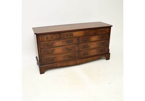 Antique Georgian Style Mahogany Chest Of Drawers / Sideboard