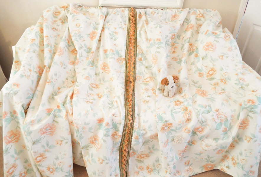 Peach Roses Curtains Cream Floral Curtains Peaches And Cream