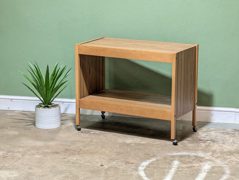 Vintage Teak Metamorphic Trolley Hidden Tables Nest Of Tables Mid Century Modern