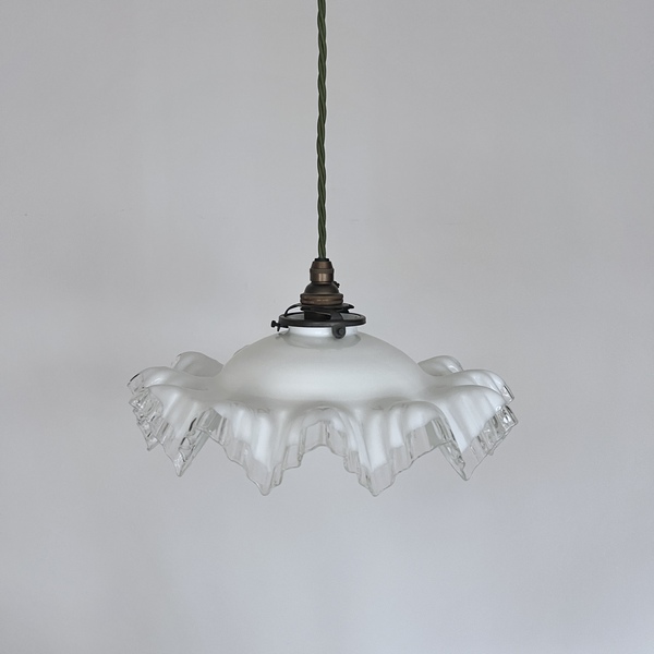 French Handkerchief Shade With Clear Edge photo Lighting