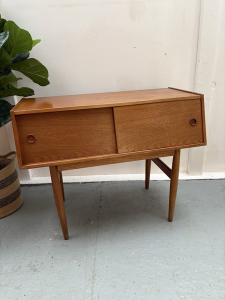 Mcm Danish Sideboard Side Table Model No. 31 In Teak By Aksel Kjersgaard