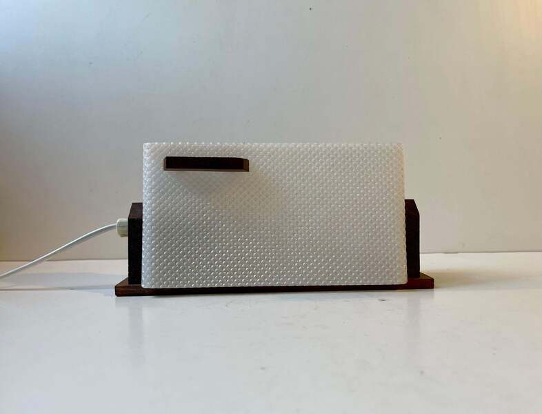 Scandinavian Wall Sconce In Teak & Perspex By Lorentzons Epa Finland, 1960s photo furniture