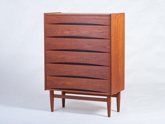 Teak 6 Drawer Chest In The Style Of Arne Vodder, 1960s