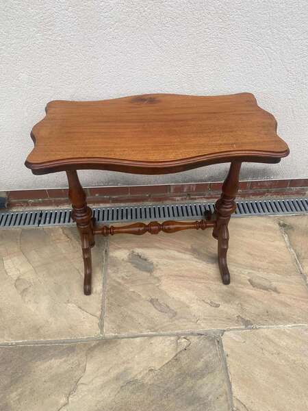 Side Table, Hall Table With Turned Legs, Alcove Table