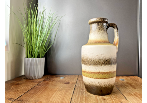 Mid Century Scheurich 404 26 Fat Lava Era West German Pottery Vintage Jug Vase