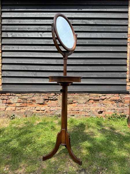 Regency Mahogany Adjustable Shaving Stand Mirror – Tripod Toilet C.1830