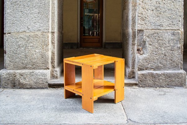 Crate 6 Beech Coffee Table By Gerrit Thomas Rietveld For Cassina, 1980s photo furniture