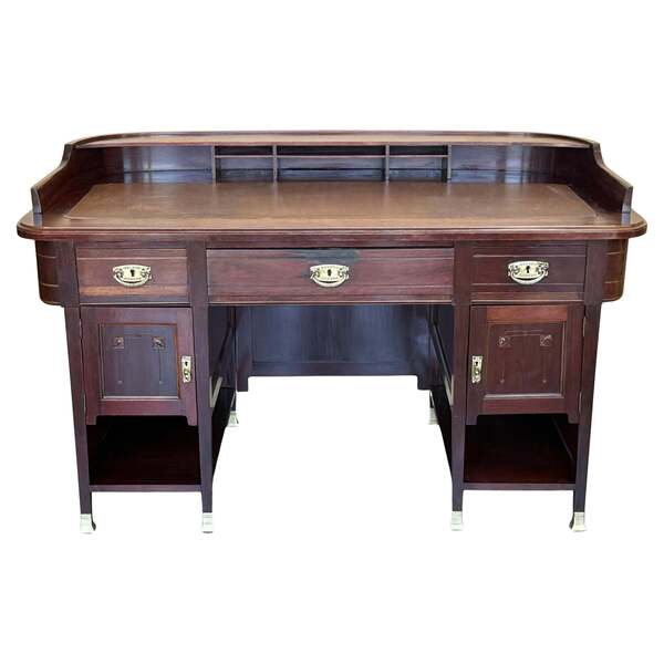 Art Deco Desk Table With Two Faces And Two Levels
