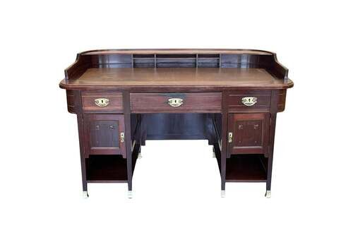 Art Deco Desk Table With Two Faces And Two Levels