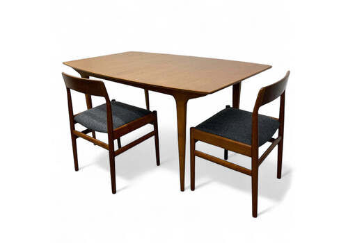 Midcentury McIntosh Dining Table Extendable 60s