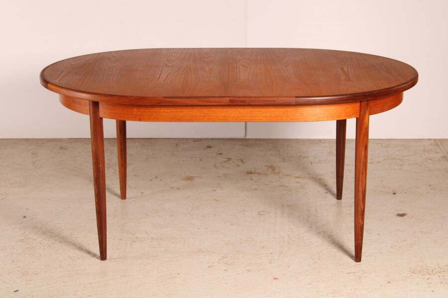 A Mid Century G Plan Fresco Extending Oval Teak Dining Table, Circa 1960s
