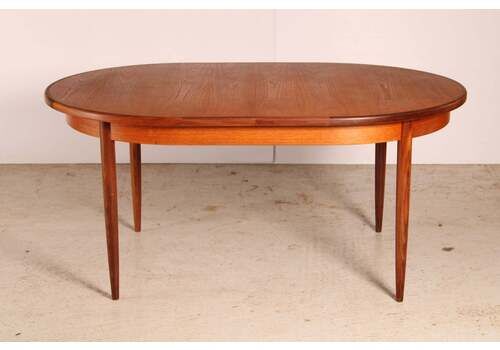 A Mid Century G Plan Fresco Extending Oval Teak Dining Table, Circa 1960s