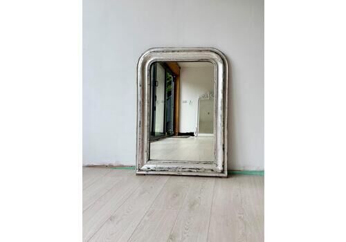 Silver Antique French Louis Philippe Mirror