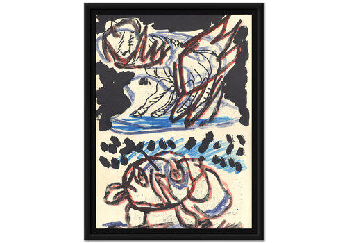 Wild, Expressive Karel Appel Lithograph