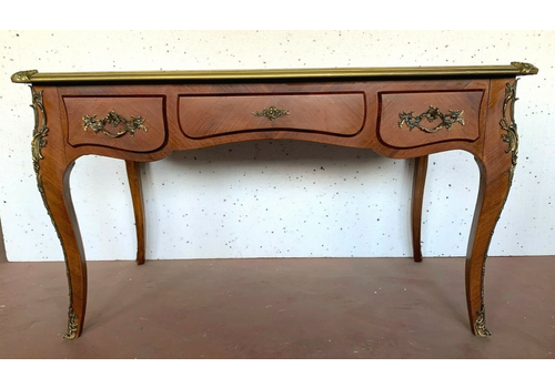 Louis XV Style Sideboard Desk Red Leather Top 20th Century