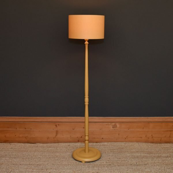 Mustard Floor Lamp With Matching Shade And Cable