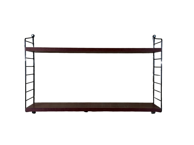 60s 70s Teak String Shelf Module By Kajsa & Nils "Nisse" Strinning Sweden 60s