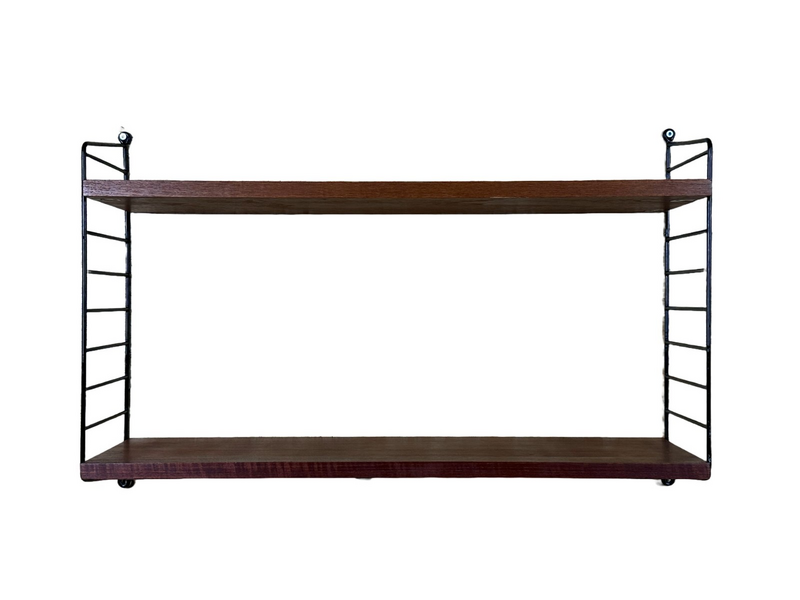 60s 70s Teak String Shelf Module By Kajsa & Nils "Nisse" Strinning Sweden 60s