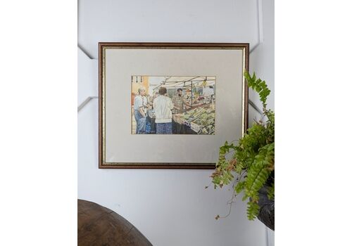 Hazel Farrell – Market Scene Watercolour
