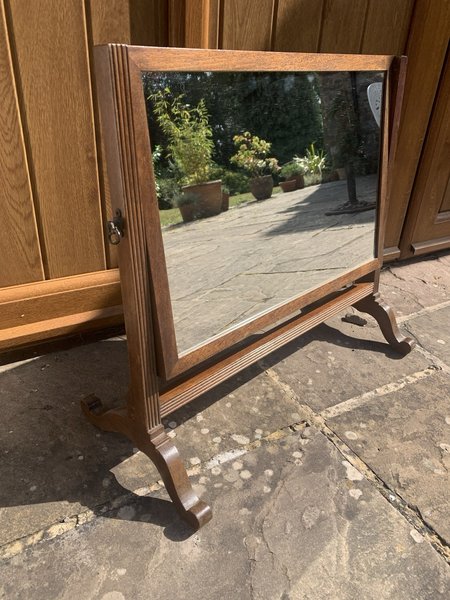 An Elegant 19th Century Dressing Table Mirror photo furniture