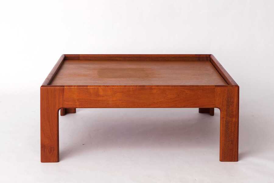 Illum Wikkelsø Teak Coffee Table – 1960s Danish Modern For Niels Eilersen