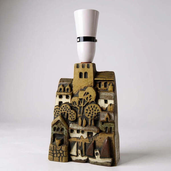 Mid Century Modern Brutalist Tremar Table Lamp